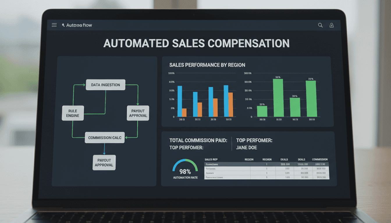 Commission automation dashboard interface